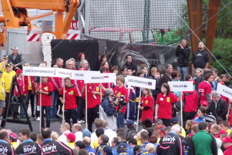 Einmarsch der Athleten